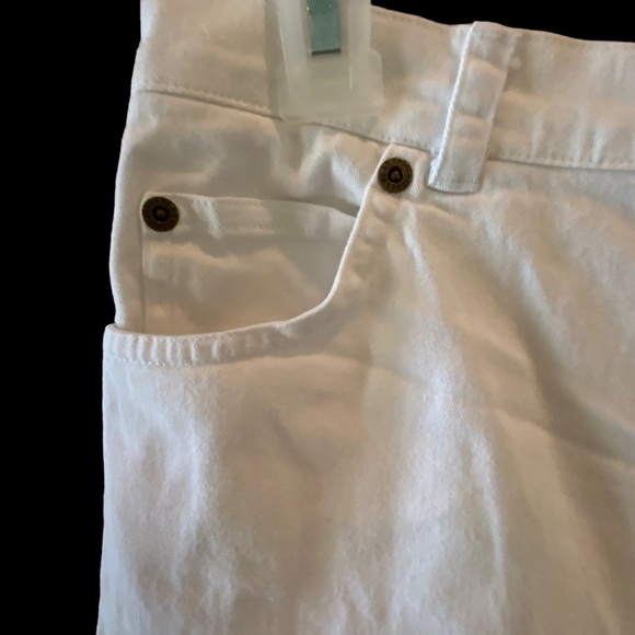 Jones Wear Sport Shorts White Stretch Five Pocket Cuffs High Waist Size 8 - Picture 3 of 8